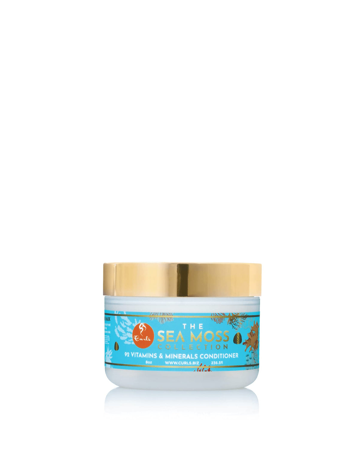 CURLS Sea Moss 92 Minerals Conditioner bottle front showing nourishing hydration for curls