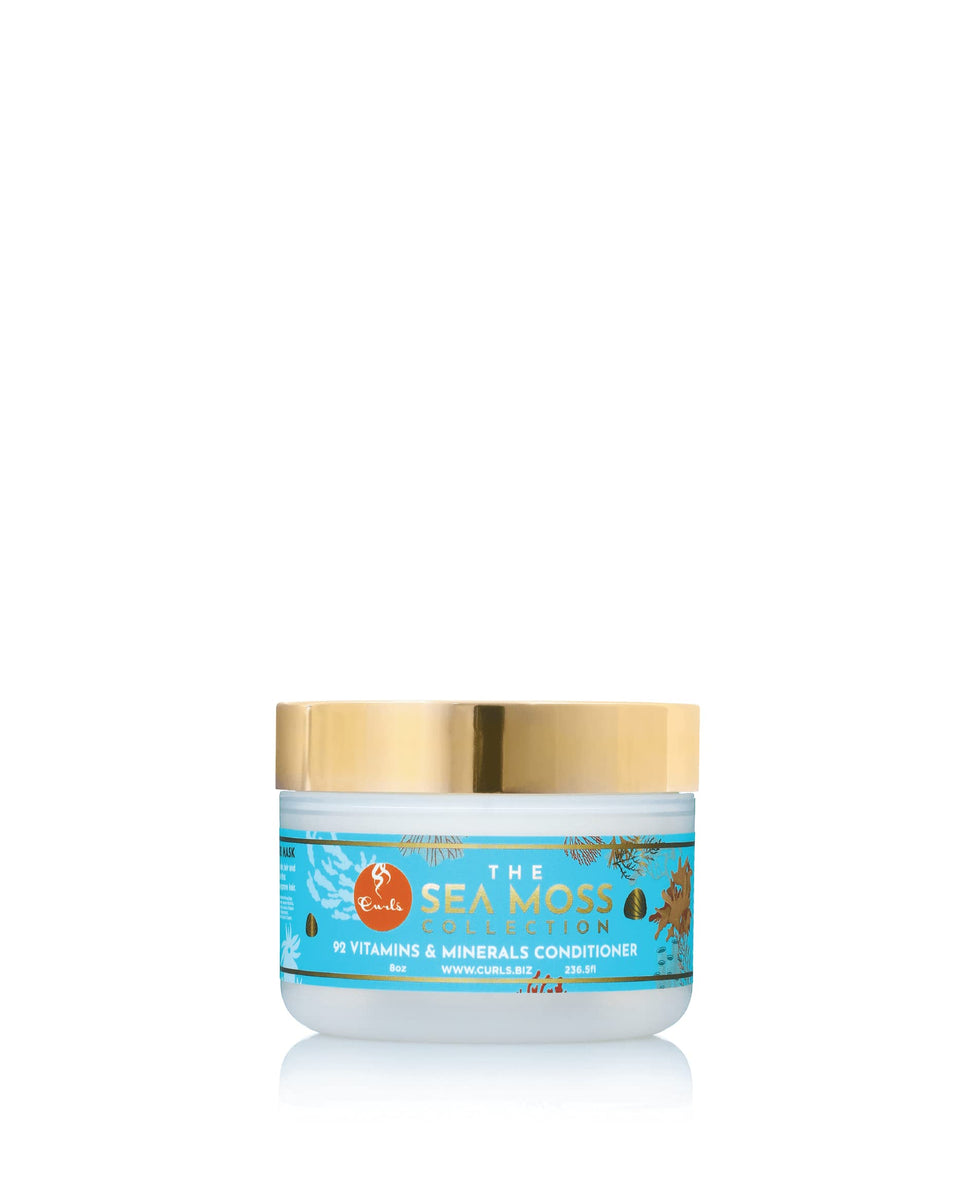 CURLS Sea Moss 92 Minerals Conditioner bottle front showing nourishing hydration for curls