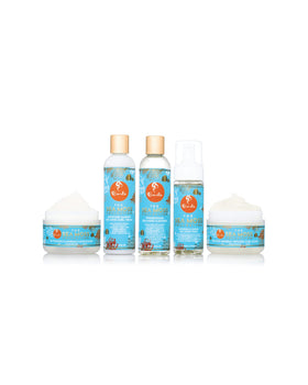 CURLS Sea Moss 92 Minerals Conditioner packaging side highlights universal use for all curl types