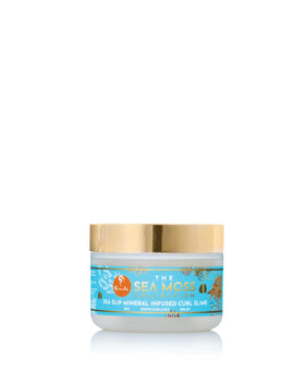 Curls Sea Moss Slime Jelly bottle pour shows smooth application and nourishment.