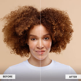 CURLSMITH Curl Conditioning Oil-in-Cream on hair waves for soft definition.