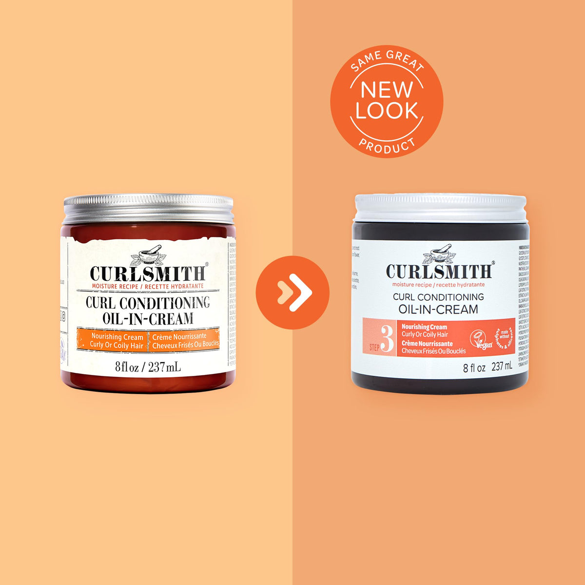 CURLSMITH Curl Conditioning Oil-in-Cream tub with label visible.
