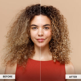 CurlSmith Frizz Rescue finishing serum texture shows a silky feel that tames flyaways
