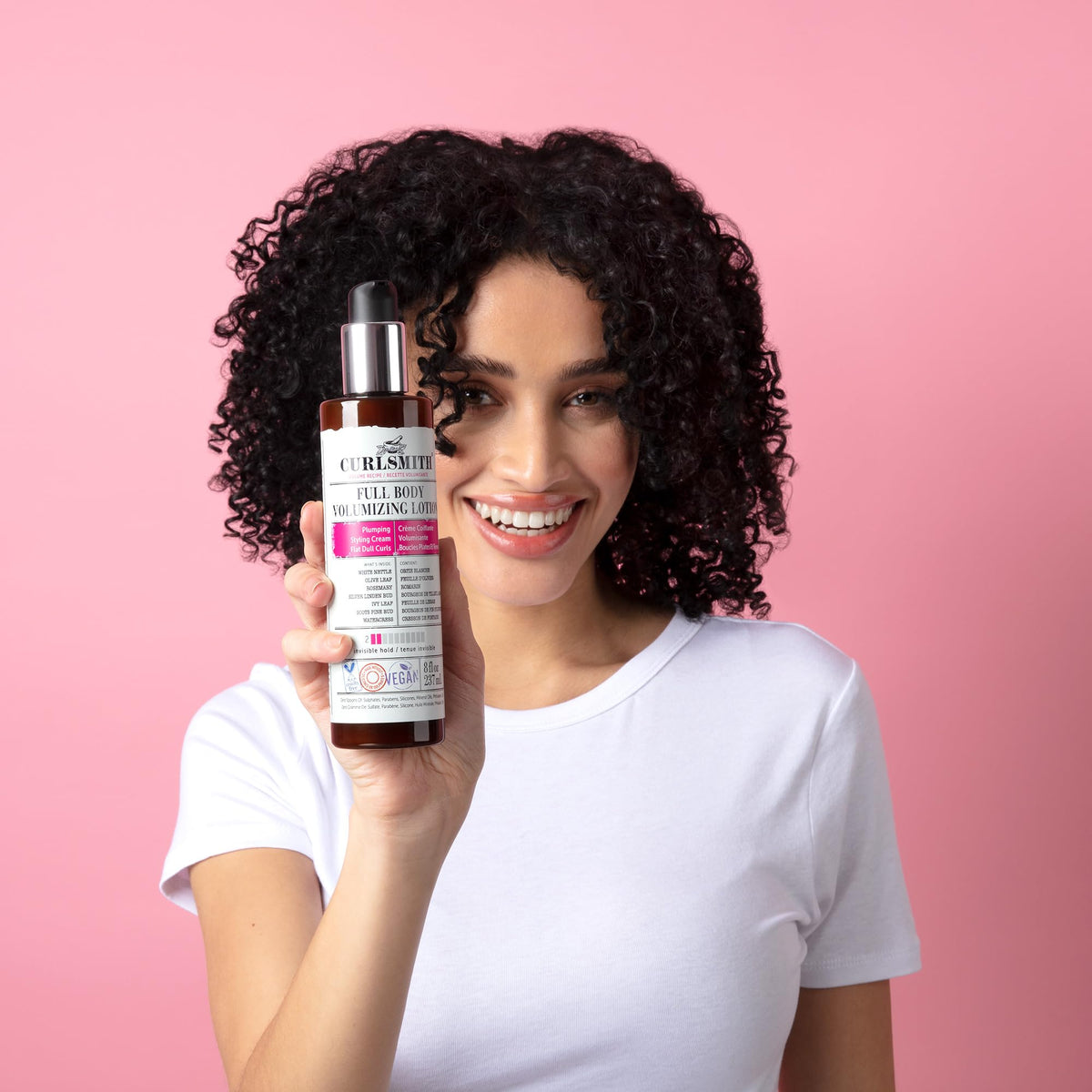 CURLSMITH botanical blend with rosemary and pine supports healthy curls.