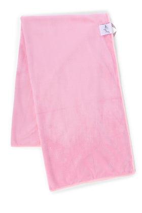 Curly Girl towel shown in a bathroom setting highlighting daily curl routine.