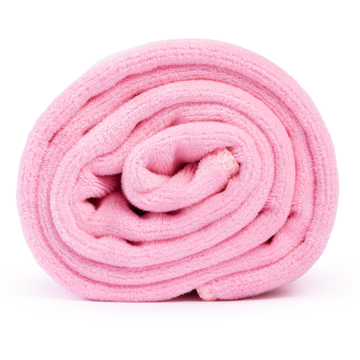 Curly Girl microfiber towel offers soft touch and quick drying for daily hair care.