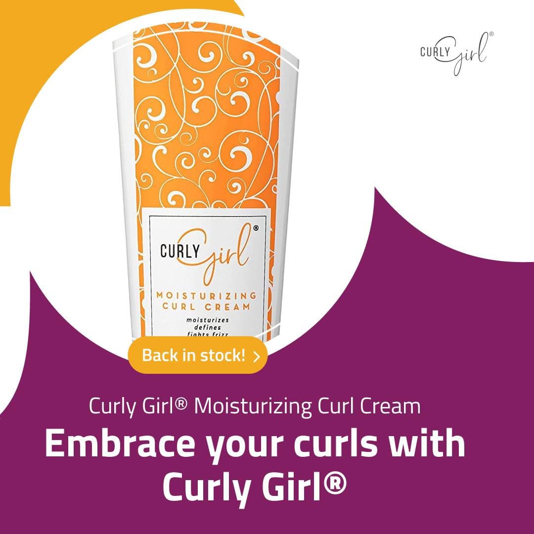 Curly Girl packaging and branding shown for quality, care, and trust.