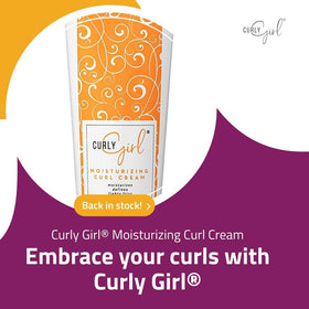 Curly Girl packaging and branding shown for quality, care, and trust.
