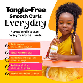 CurlyKids Curly Hair Cream enhances manageability and shine between washes