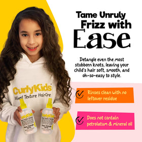 CurlyKids Curly Gel provides light hold with hydration for frizz control