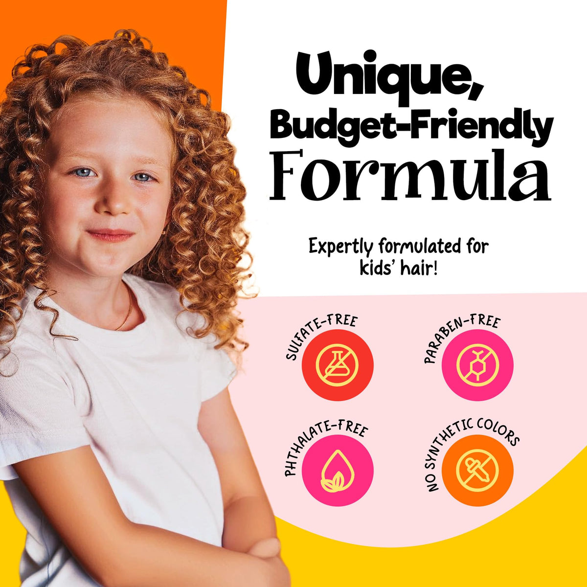 CurlyKids Frizz Control Paste smooths flyaways for polished, kid-friendly looks.
