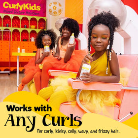 CurlyKids Frizz Control Paste versatile for mixed-texture hair to define diverse curls.