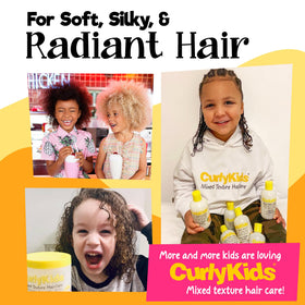 CurlyKids Hair Spray for Curly Hair adds glide and flexible hold