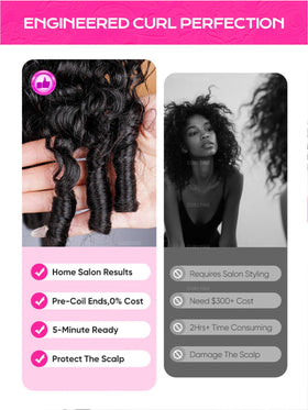 Curlyme versatile wig lets you switch to a ponytail easily
