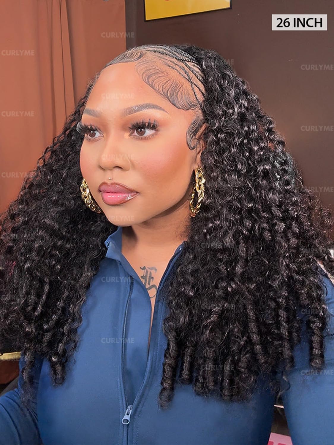 Curlyme soft, shiny spiral-ends enhance volume and curl definition