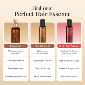 CURLYSHYLL Silky Oil Serum peach scent adds daily freshness for hair care.