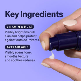 Detail shows azelaic acid in Curology serum calming redness
