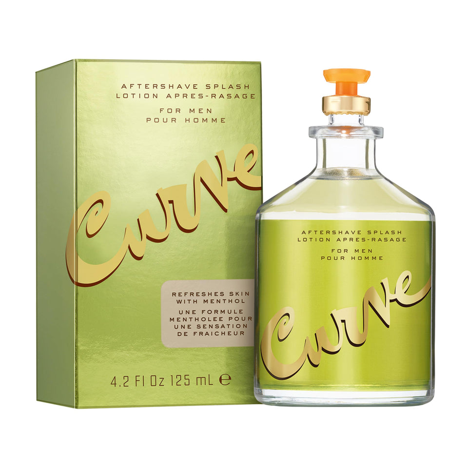Curve Aftershave Splash bottle front view for a confident daily ritual.