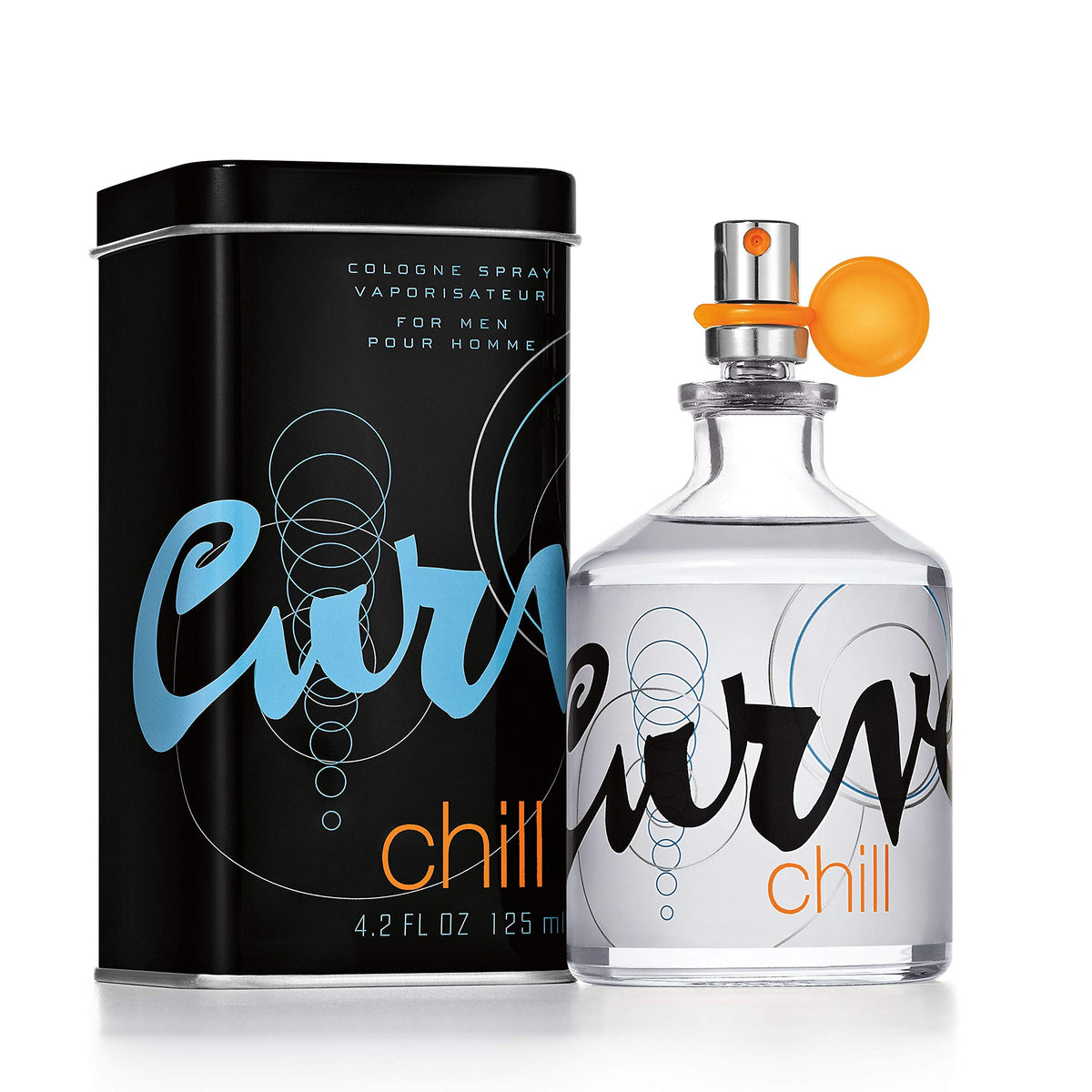 Curve Chill bottle back view highlighting sleek packaging for everyday use