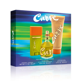 Curve for Men deodorant application showing quick-dry, long-lasting freshness.