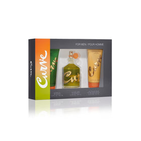 Curve for Men 3-Piece Gift Set packaging opened, highlighting a versatile day-to-night scent.