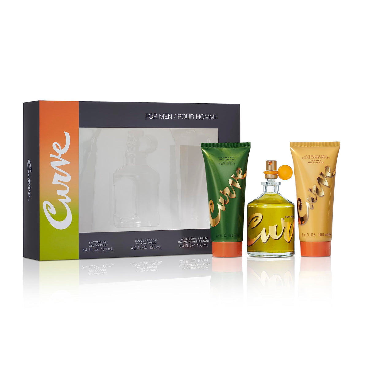 Curve for Men cologne bottle featured as a bold, magnetic scent for any occasion.