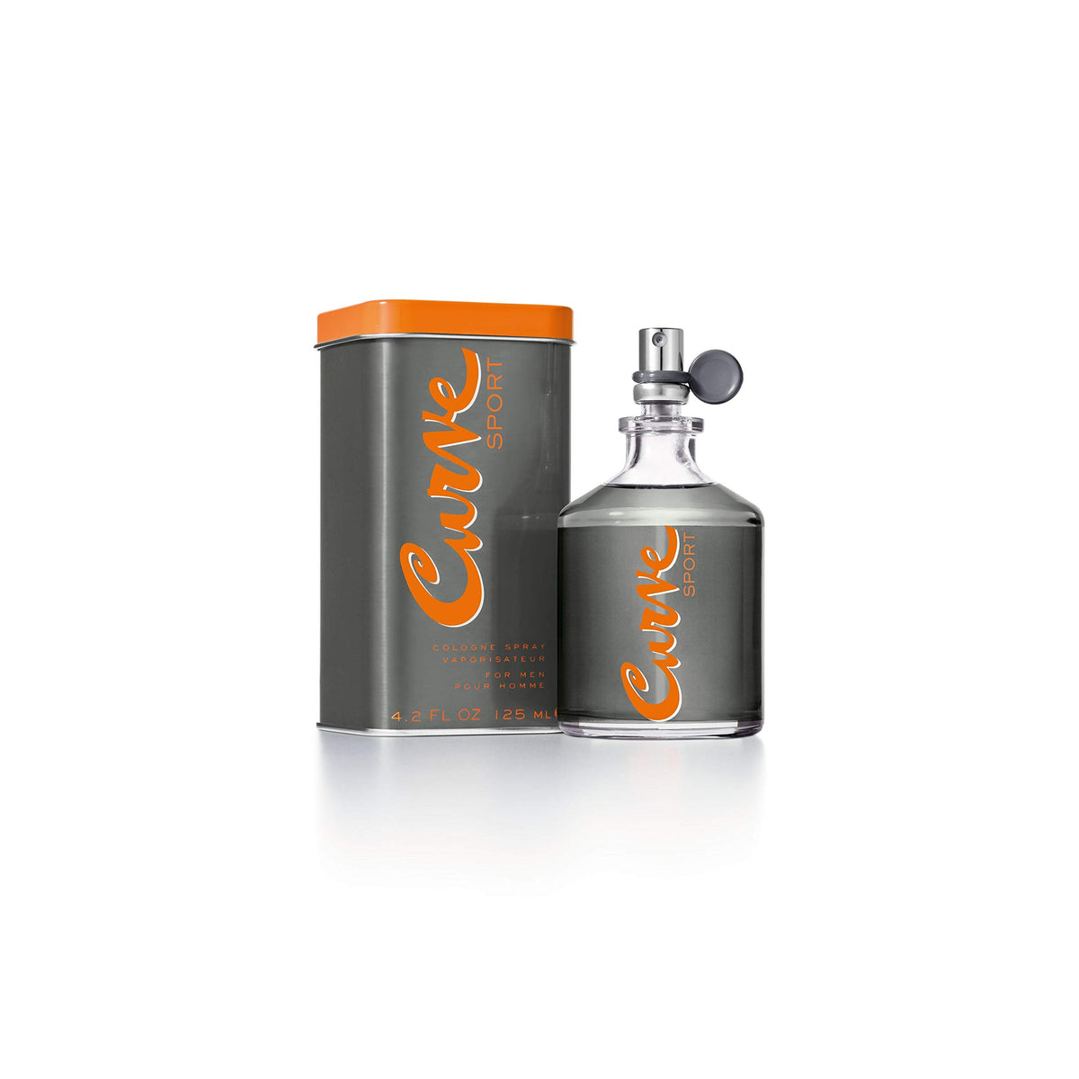Curve Sport bottle front view, a versatile fragrance for day-to-night wear.