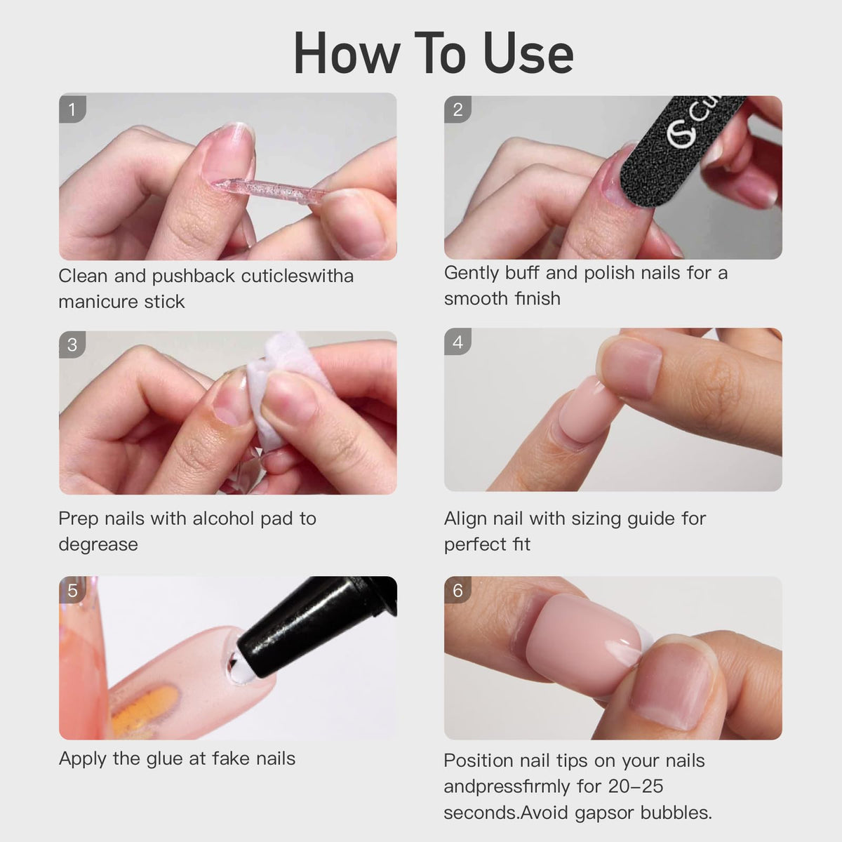 CurvLife reusable adhesive tabs demonstrate gentle removal and nail protection