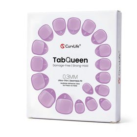 Curvlife TabQueen close-up of ultra-thin adhesive tabs for secure daily wear.