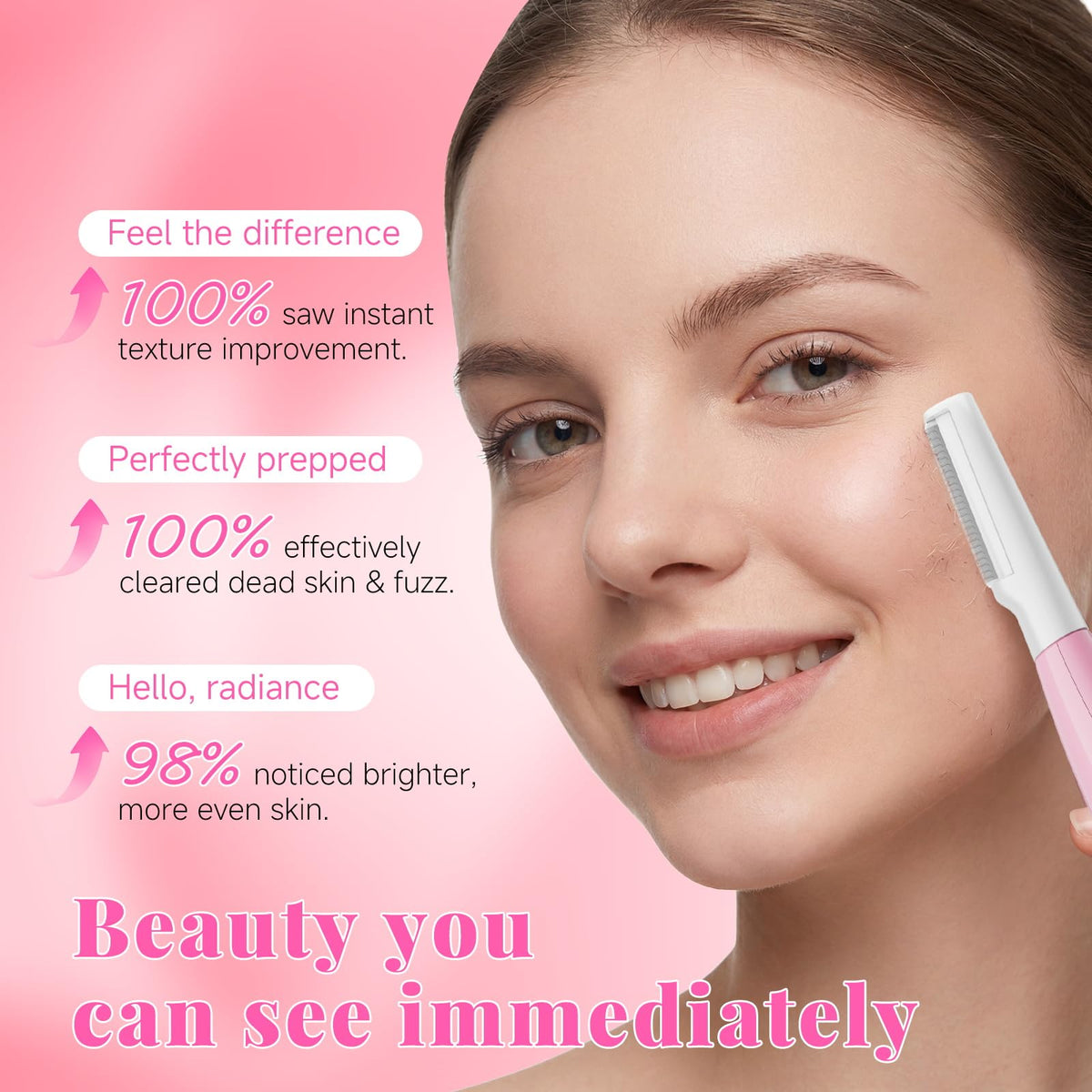 Cutemiss replacement blades pack showing eight blades for continued exfoliation