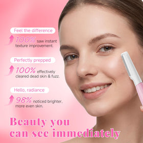 Cutemiss replacement blades pack showing eight blades for continued exfoliation
