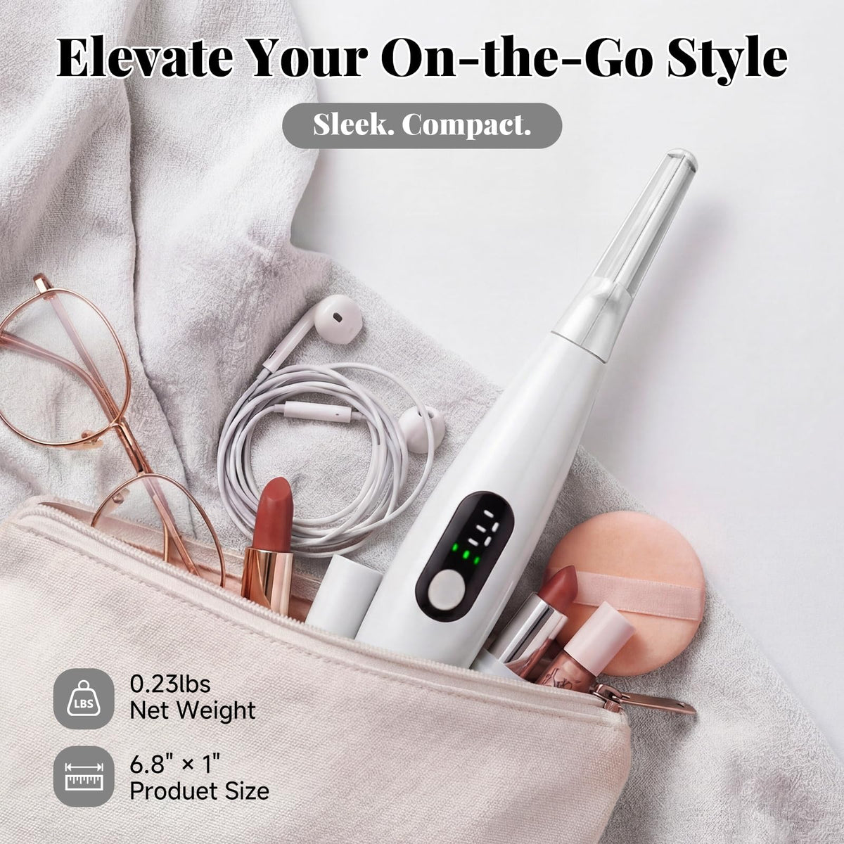 Travel‑friendly Cutemiss dermaplane kit with charging cable and blades.