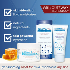 Close-up of Cutemol CM texture showing smooth, easy glide for application.
