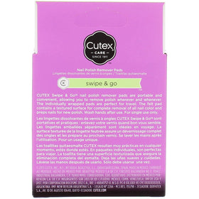 Cutex remover pad textured surface enabling fast removal without scrubbing
