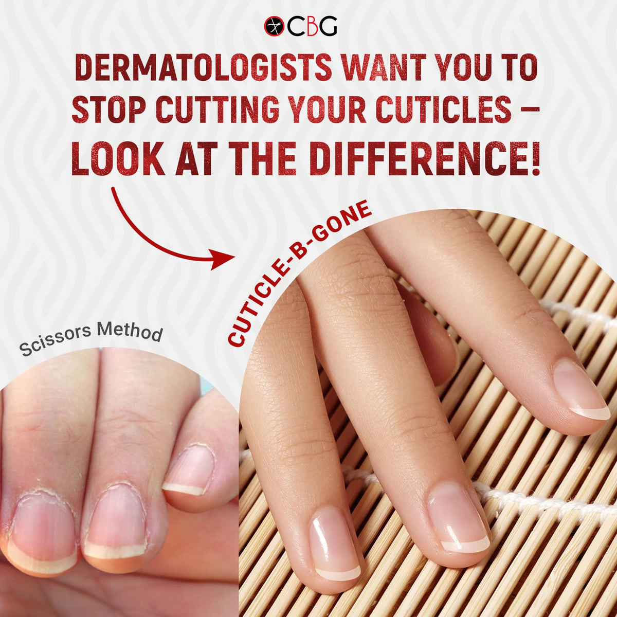 Large paddle buffer on Cuticle-B-Gone for bigger nails.