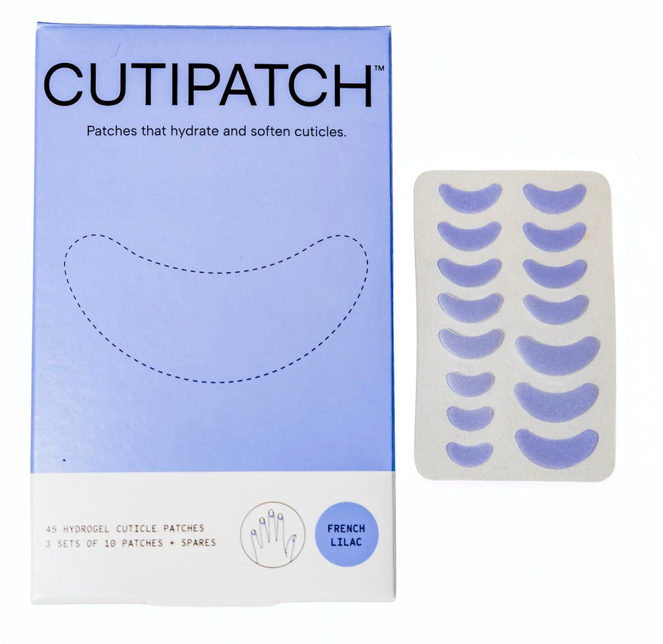 CUTIPATCH box of cuticle patches ready for at-home care and hydration.