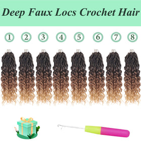 CUUKEA Wearable crochet locs suitable for daily or special occasions with shine.