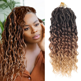 CUUKEA Deep Faux Locs front view for versatile protective styling.