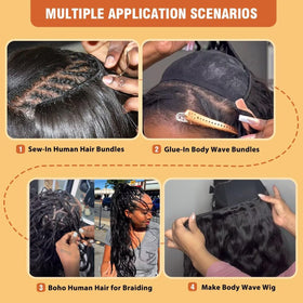 Cuzuzu Body Wave Bundles dense ends for fuller volume and durable looks.