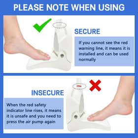 cwd&sqh shower foot rest shows 381-pound load for easy foot care.