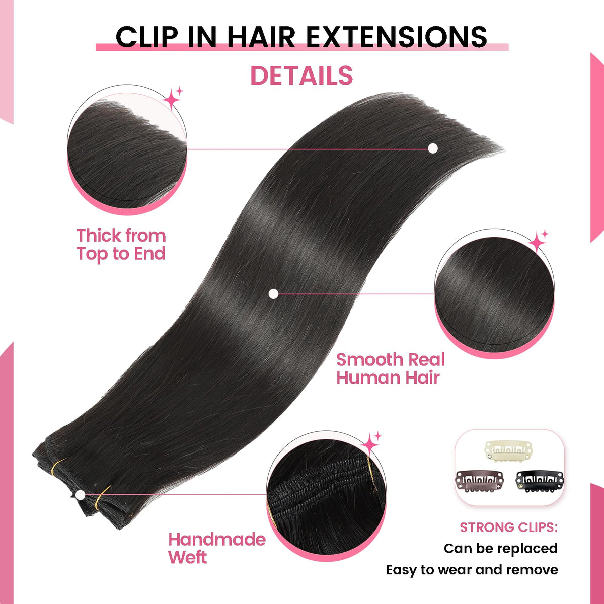 CWRDK 8-piece set with double weft demonstrates durable, seamless fullness.