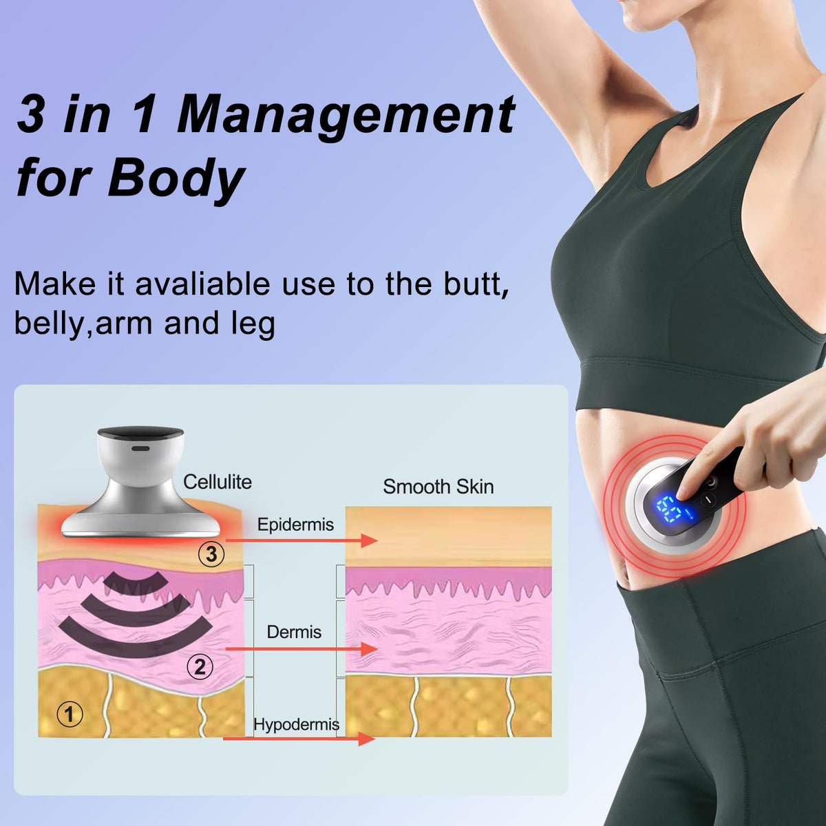 CXGRISE body shaping machine travel-friendly compact size for on-the-go use