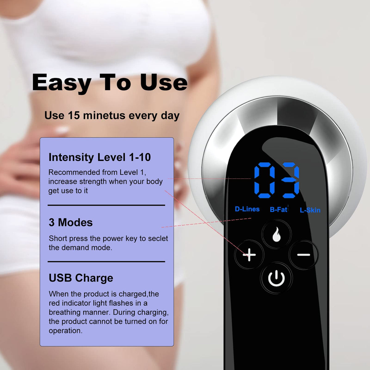 CXGRISE body shaping machine warm temperature setting for comfortable sessions