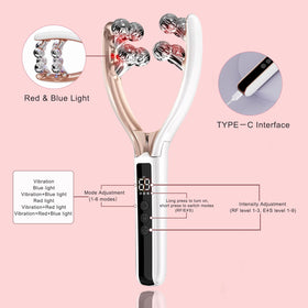 CXGRISE face-neck-contouring massager adapts to multiple treatment areas.