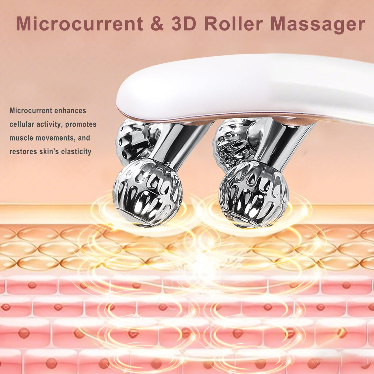 CXGRISE rechargeable face massager for portable skincare on the go.