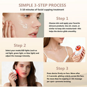 CXGRISE white facial cupping tool shown with sleek, minimal design