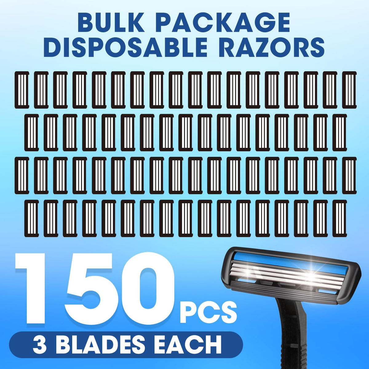 CXYARY disposable razors with water-activated lubricating strip for smooth glide