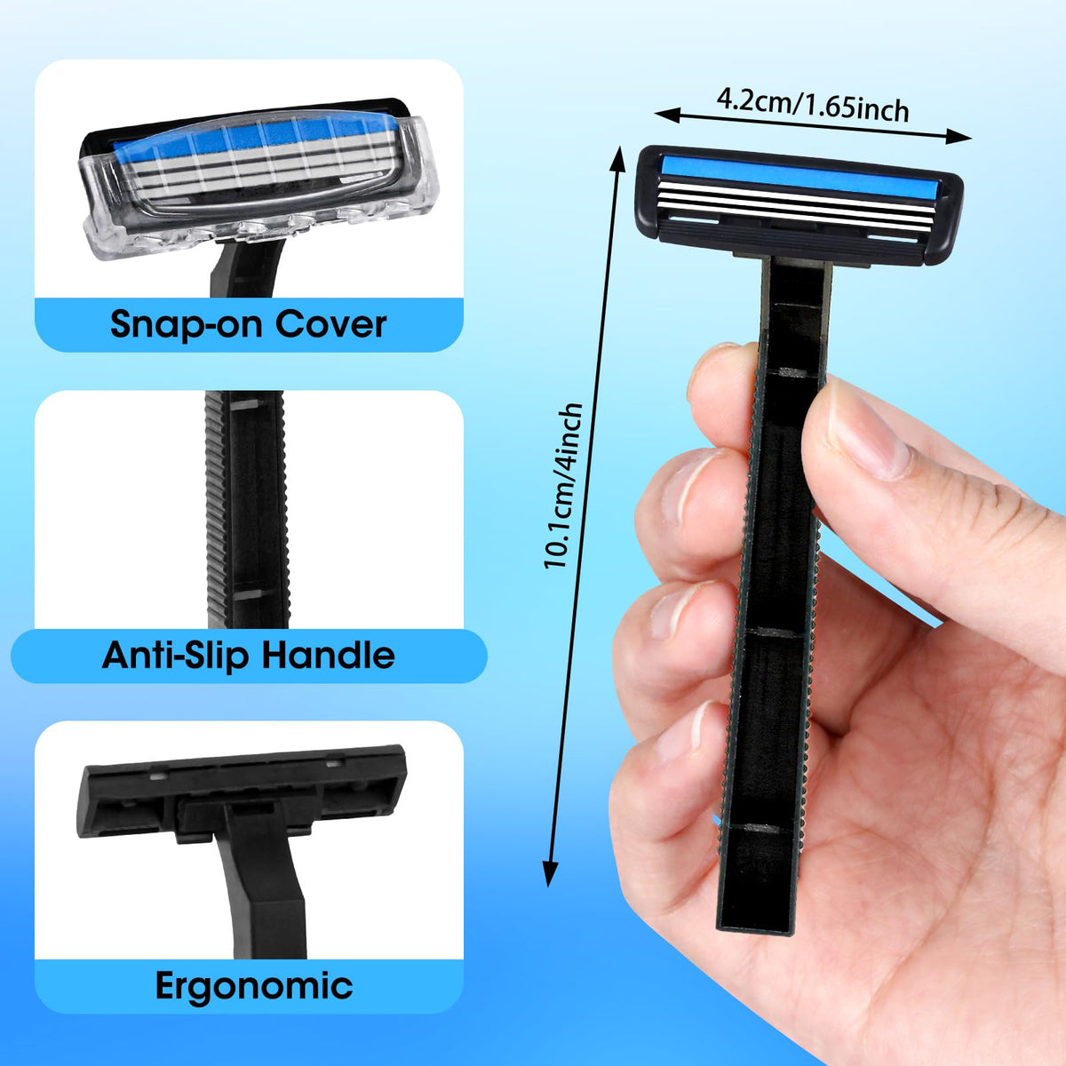 CXYARY multipurpose razors shown for hotel amenities and travel