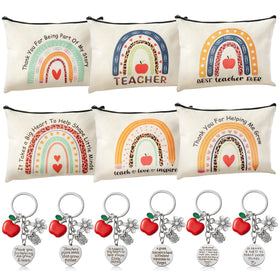 CY2SIDE teacher gift set bags show vibrant boho designs for organized storage.