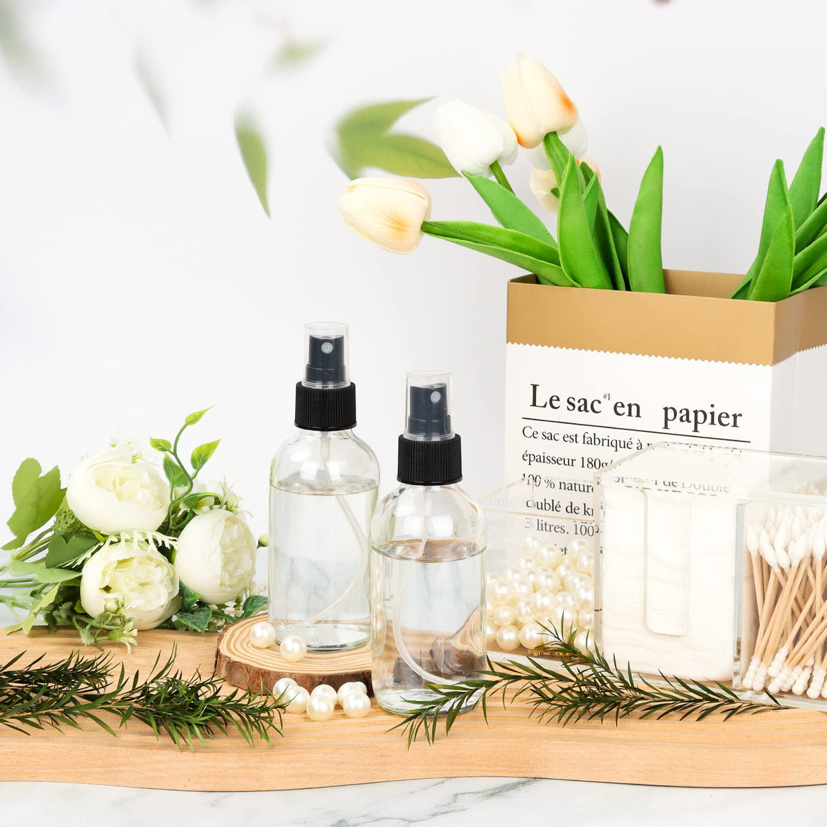 CycleMore includes brush, funnels, and labels for easy organization.